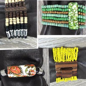 Four (4) Boho/Hippie Bracelets